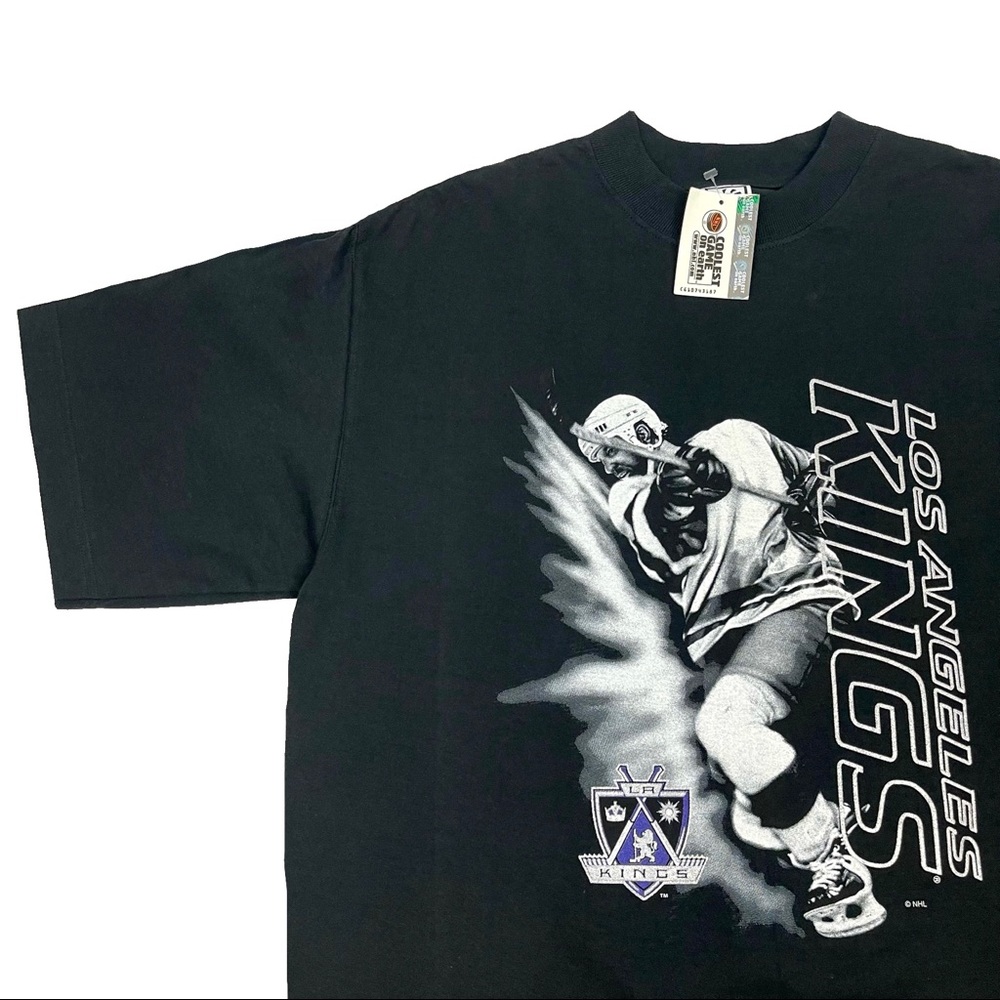 *SOLD!* Rare Vintage 90s NHL Deadstock LA Kings Savvy Hockey T-Shirt - Picture 5 of 13